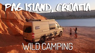 Wild Camping On Pag Island, Croatia