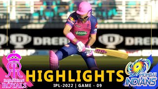 IPL - 2022 | 9th Match Highlights | Rajasthan Royals Vs Mumbai Indians | #RRvsMI