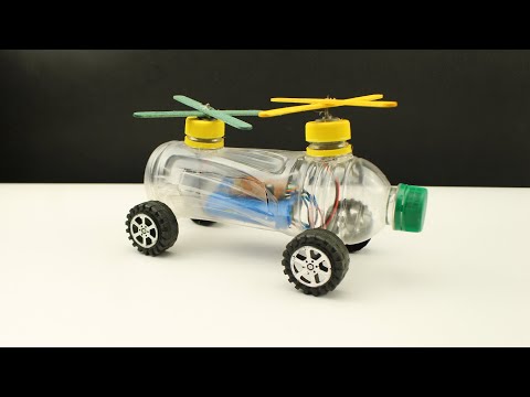 How to make bottle mini car toy at home -powered car very simple