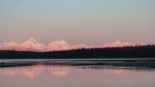 Sunrise on the Fairweather Range, Glacier Bay Alaska 8k Time-lapse