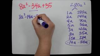Factoring Trinomials by Grouping Tutorial