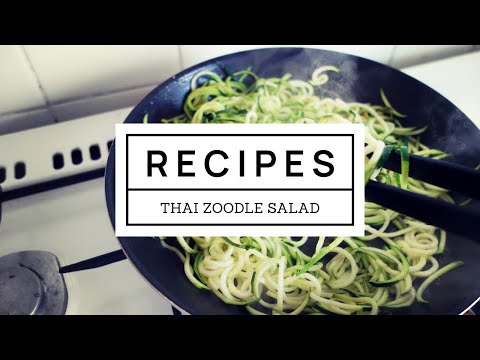 Plant-Based Recipe: Thai Zucchini Noodle Salad With Curry-Lime Dressing