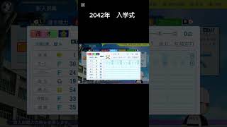 栄冠ナイン　2042年入学式　#パワプロ2024