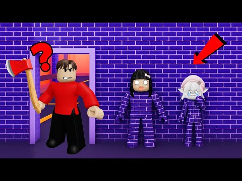 Yuta Mio and Baby Celine Play Hide and Seek Disguised as a Wall | ROBLOX