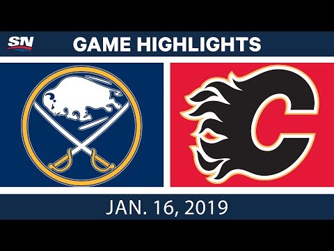 NHL Highlights | Sabres vs. Flames - Jan. 16, 2019