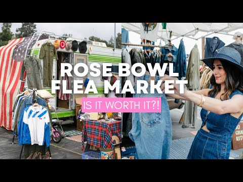 ROSE BOWL FLEA MARKET SHOPPING VLOG | VINTAGE FINDS AND STYLE 
