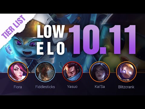 LOW ELO LoL Tier List Patch 10.11 by Mobalytics - League of Legends Season 10