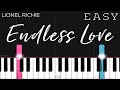 Lionel Richie - Endless Love ft. Diana Ross | EASY Piano Tutorial