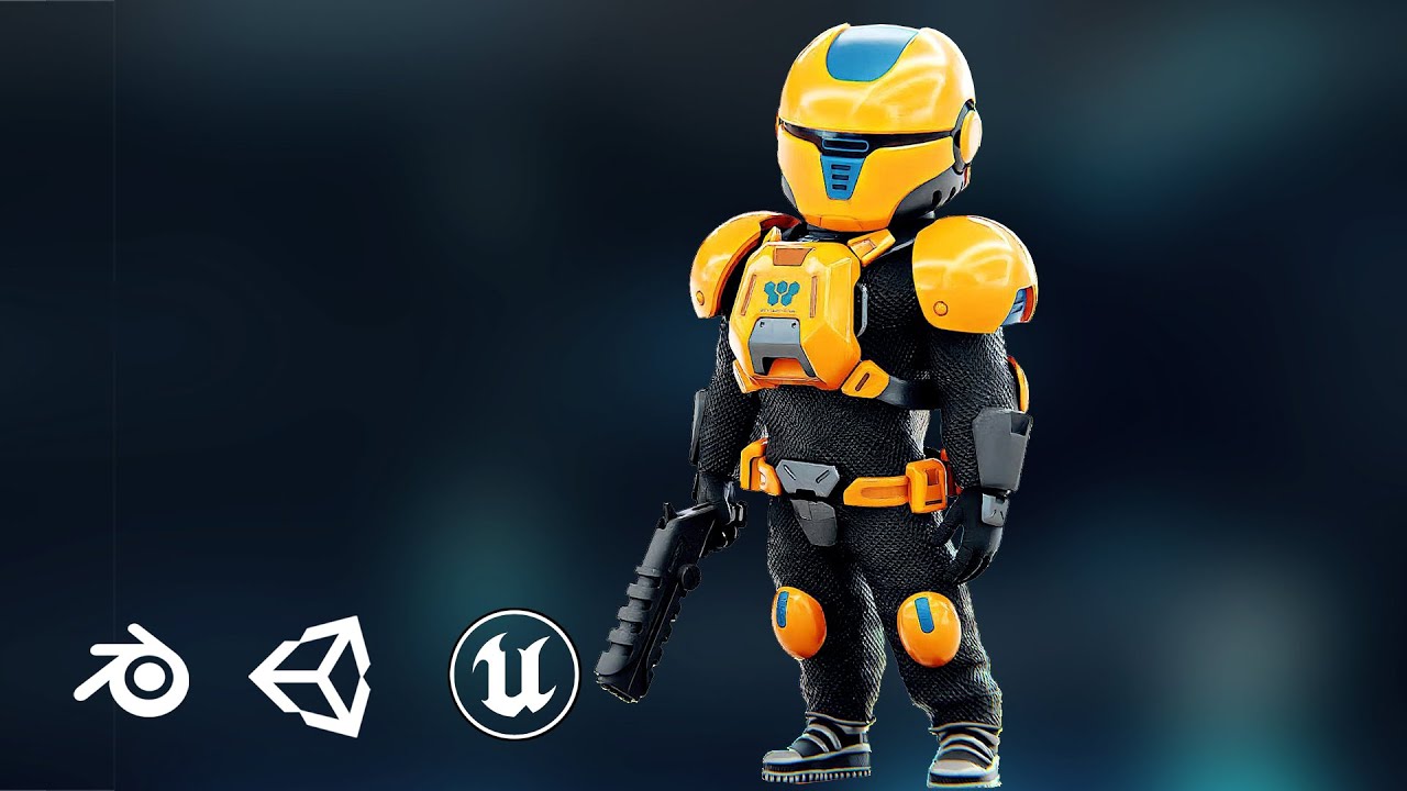 Toon Trooper Ahillon Auto-Rig Pro Rigged For Mixamo Unreal Engine Unity 3D Model
