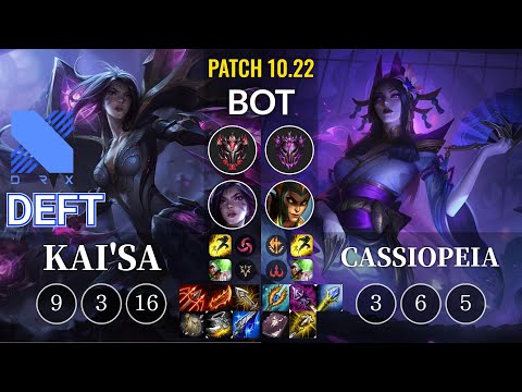 DRX Deft Kai'Sa vs Cassiopeia Bot - KR Patch 10.22