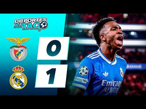 ✅  Con GOL de VINICIUS JR, el REAL MADRID le GANÓ 1-0 al BENFICA en un PARTIDO CALIENTE