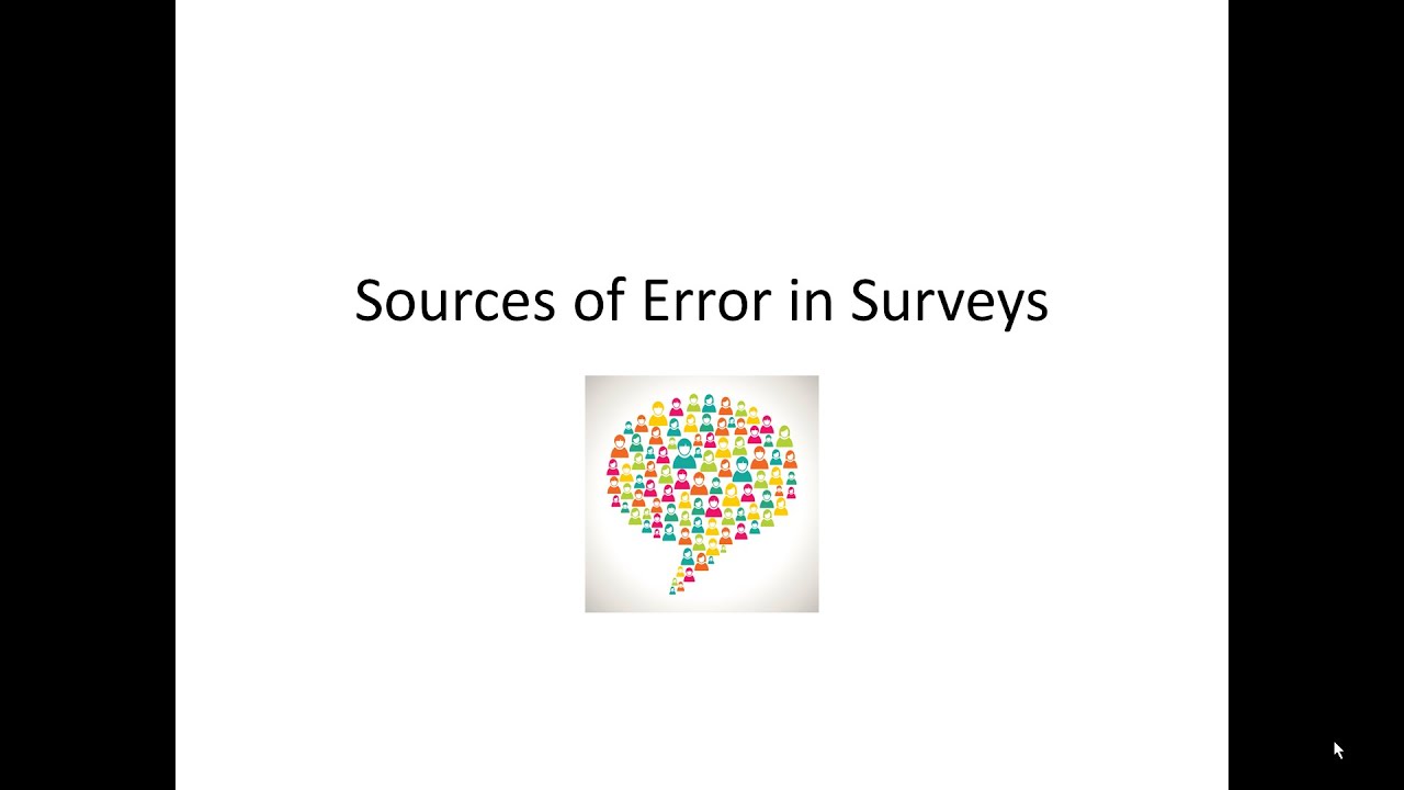 Sources of error in surveys