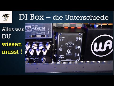 DI Boxen | D.I. Boxen | Einsatz, Funktion und Unterschiede