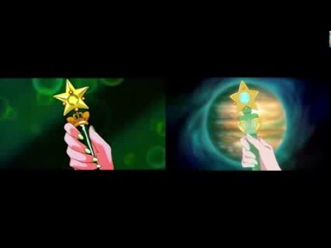 Sailor Jupiter Transformation Comparison - Sailor Moon Crystal III