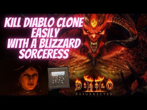 [GUIDE] Diablo 2 Resurrected. How to kill Diablo Clone with a Cold Sorceress. Easy! D2R DClone Easy!