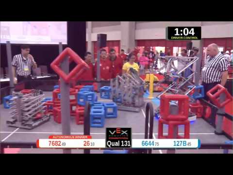 2015 VRC Arts Q131 - 7682 26 vs 6644 127B - 80 to 44 - VEX Worlds 2015 - Arts Division