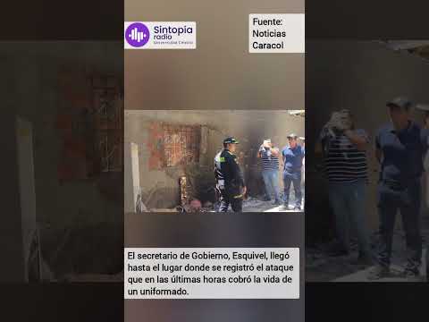 Así quedó la subestación de Policía en Curumaní, Cesar, tras un ataque con explosivos
