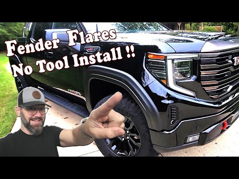 Super Cheap & Easy GMC Fender Flares that don't suck!!! AT4/Sierra