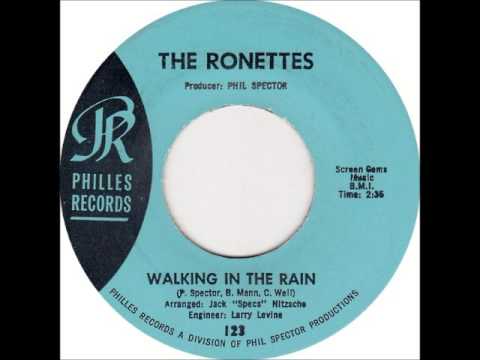 The Ronettes - Walking In The Rain on Mono 1964 Philles 45 rpm record.