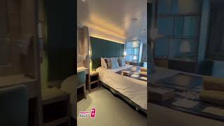 Balcony cabin tour aboard msc world europa con msc friend roledananda ♥️ #apartete #unastanzachesemb