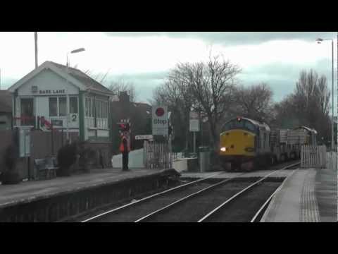 37605/37606 6c51 Sellafield - Heysham flasks with 6c52 returning 27th November 2012 THRASH !!