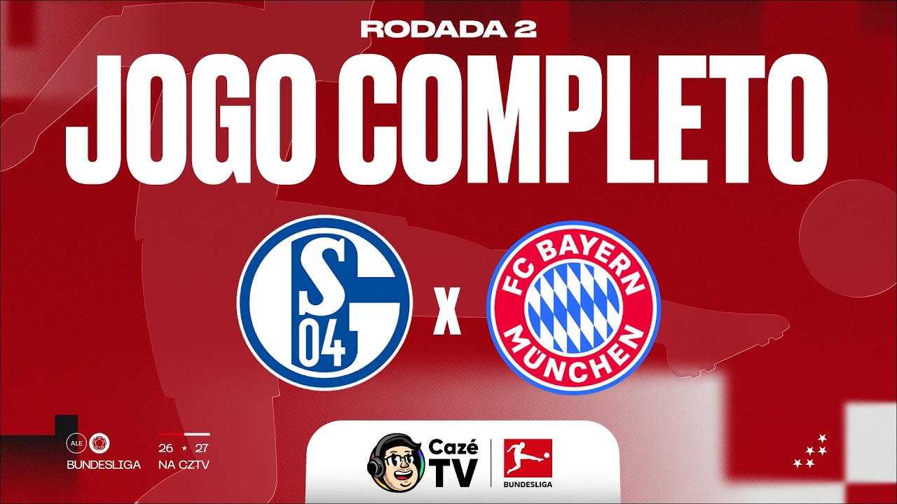 JOGO COMPLETO: SCHALKE 04 X BAYERN DE MUNIQUE | BUNDESLIGA 26/27 | 2ª RODADA