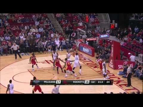 Kostas Papanikolaou Highlights Pelicans vs. Rockets 12.18.2014 - 4 Points, 4 Assists