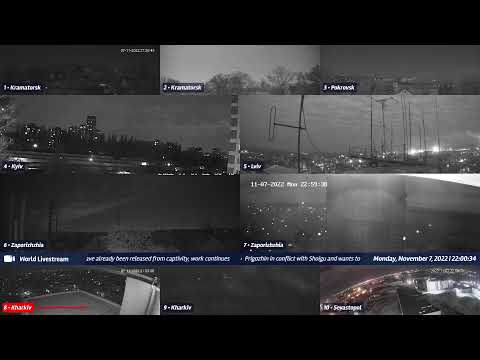 Live views from Ukraine 11/7/2022 A - Kramatorsk, Kharkiv, Kyiv, Zaporizhzhia and other cities