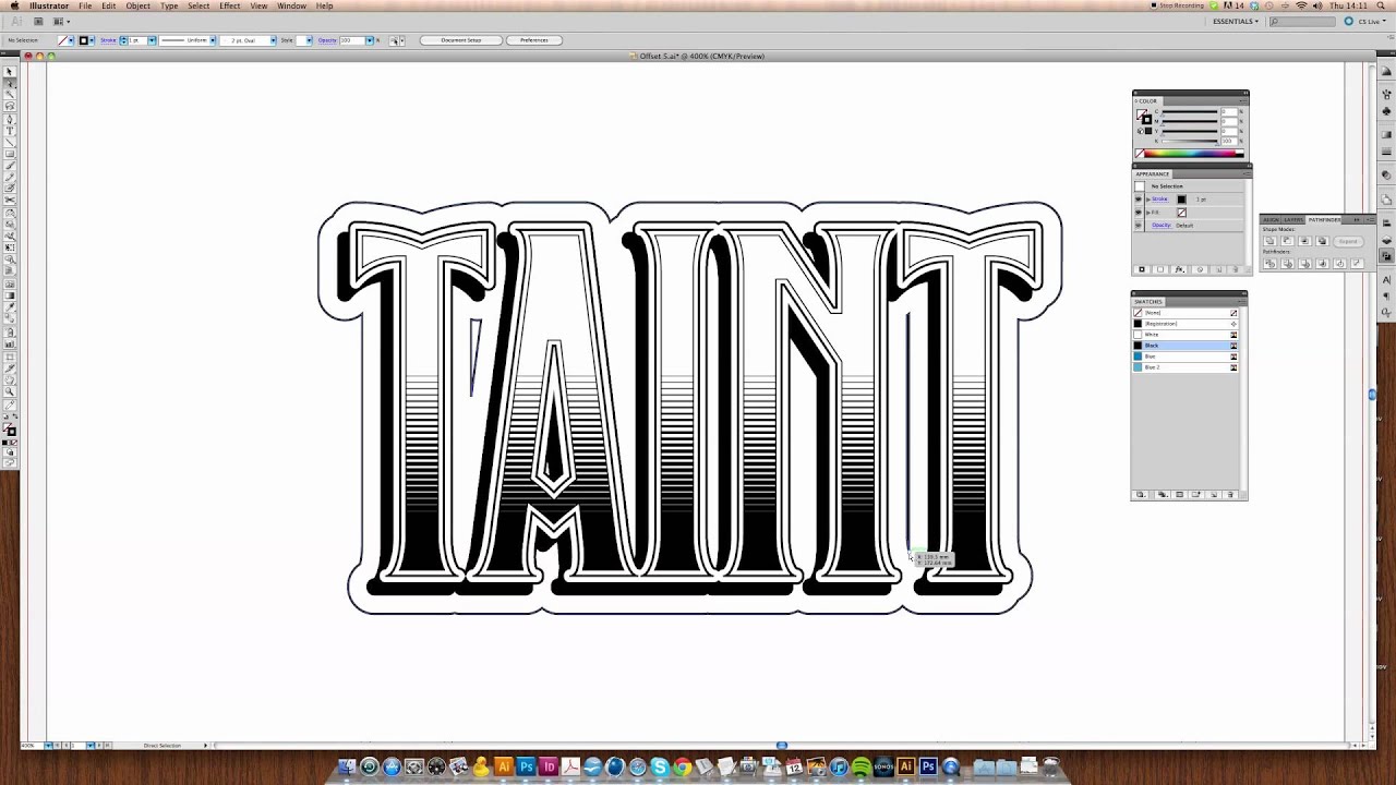 Create ornate type in Illustrator - part 5 - YouTube