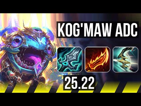 KOG'MAW & Milio vs ASHE & Zyra (ADC) | Dominating | KR Master | 25.22