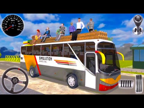 Uphill Offroad Bus Driving Simulator - Offroad Coach Bus Driving Game 3D - Android GamePlay 