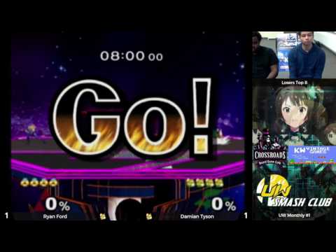 UWaterloo Melee Monthly #1 - Singles Losers Quarterfinal - Ryan Ford vs Damian Tyson