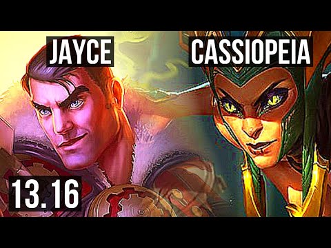 JAYCE vs CASSIOPEIA (TOP) | 3/0/8, 2.0M mastery, 400+ games | EUW Master | 13.16