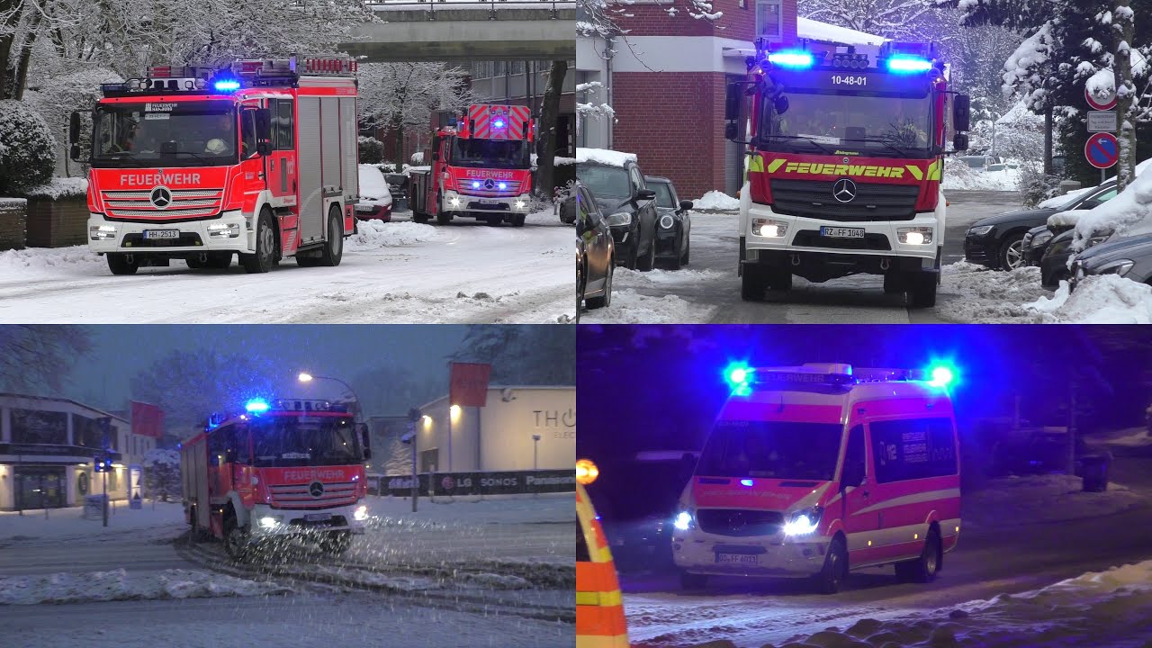 Schneesturm im Norden | Einsatzfahrten in Hamburg & SH
