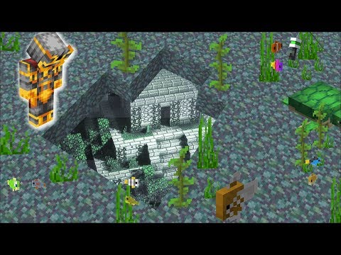 Exploring Underwater Structure in Minecraft Mods