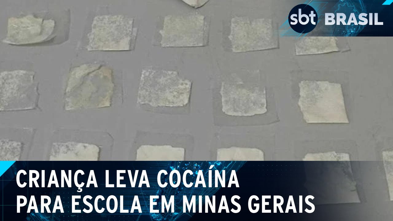 Criança leva cocaína para escola achando que era doce em Minas Gerais | SBT Brasil (22/03/25)