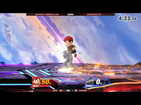 GENESIS 3 - Shaky (Ness) vs Cacogen (Sheik) - Wii U Singles Top32 LR2