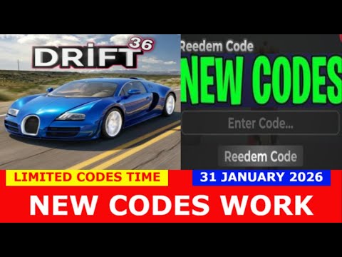 *NEW CODES* [UPD] Drift 36 ROBLOX | LIMITED CODES TIME | 01/31/2026