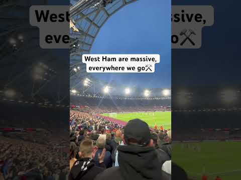 West Ham are massive, everywhere we go⚒️ West Ham 1-1 Leverkusen. 18.04.23