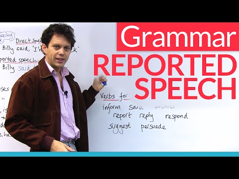 Learn English Grammar: Reported Speech (Indirect Speech)