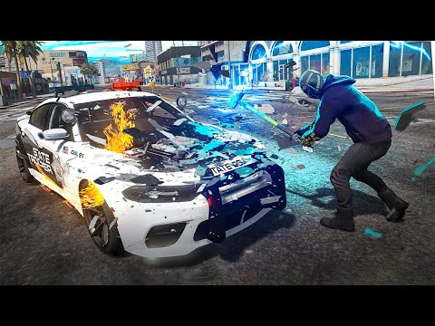 Annoying Cops with Explosives In GTA 5 RP