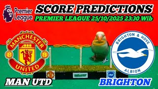 MANCHESTER UNITED VS BRIGHTON || PREMIER LEAGUE 2025/2026 || SCORE PREDICTION