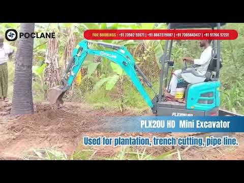 Poclane PLX20U on the job site