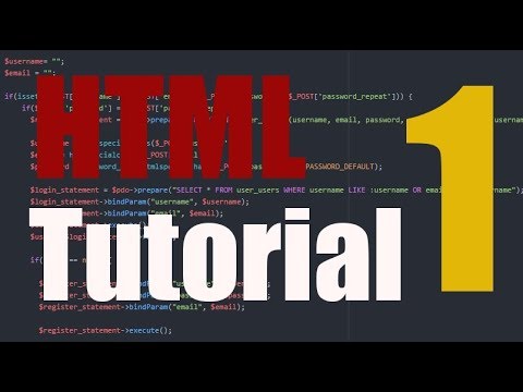 Einführung und Grundstruktur einer Website || HTML Tutorial #01