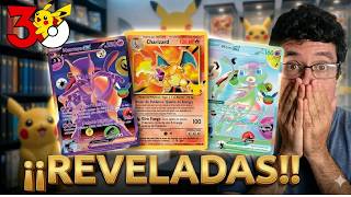 ¡¡REVELADAS las cartas del 30 ANIVERSARIO de POKEMON!!😱