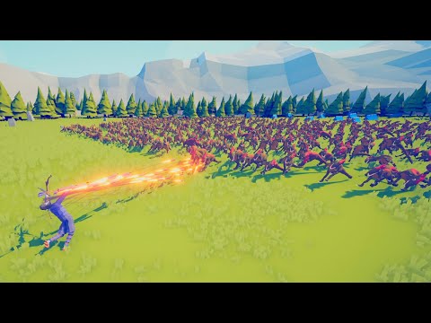 FIREWORK ARCHER GOD vs 1000x RAPTORS - Totally Accurate Battle Simulator TABS
