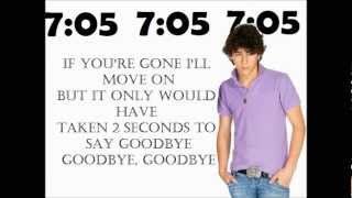 Nick Jonas - 7:05 lyrics on screen