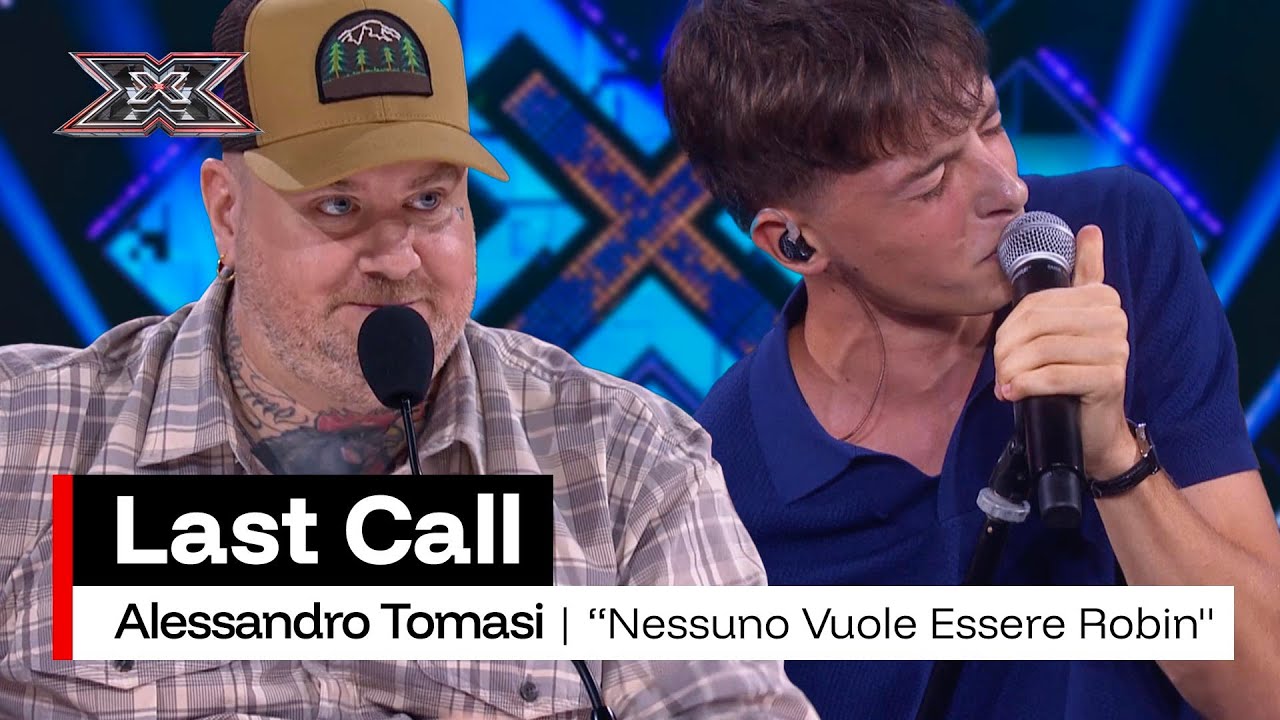 Alessandro Tomasi canta “NESSUNO VUOLE ESSERE ROBIN” di Cesare Cremonini | X Factor 2025 Last Call