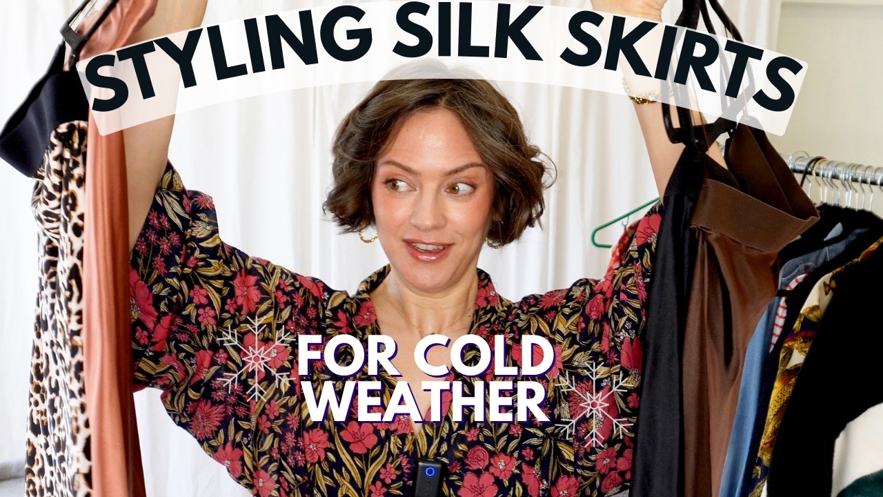 How to Style Silk Skirts for Cold Weather - Fall and Winter outfits