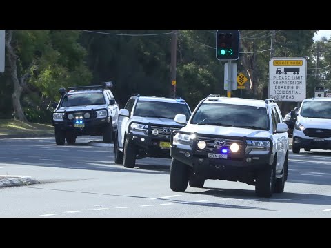 [NSW Police] Tactical Operations Unit Convoy Responding CODE RED